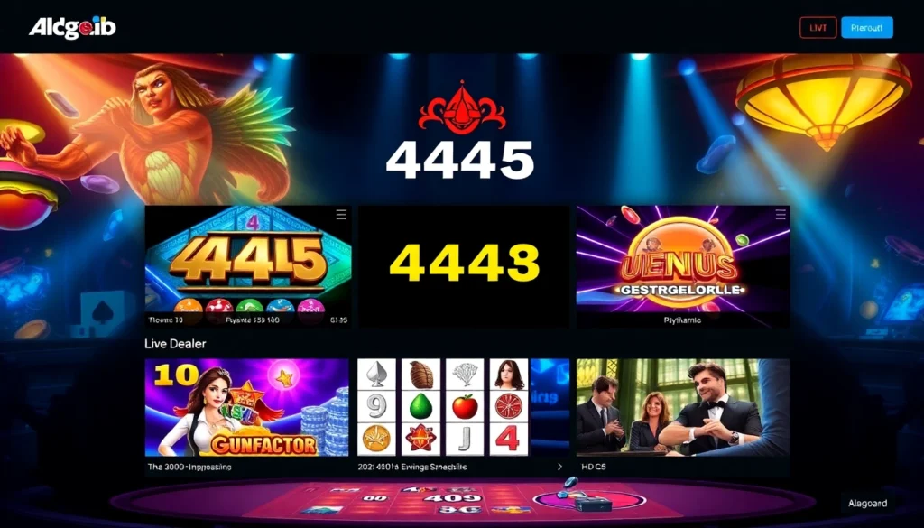 ck444 online gaming platform showcasing vibrant slots and live dealer action for ultimate entertainment and wins