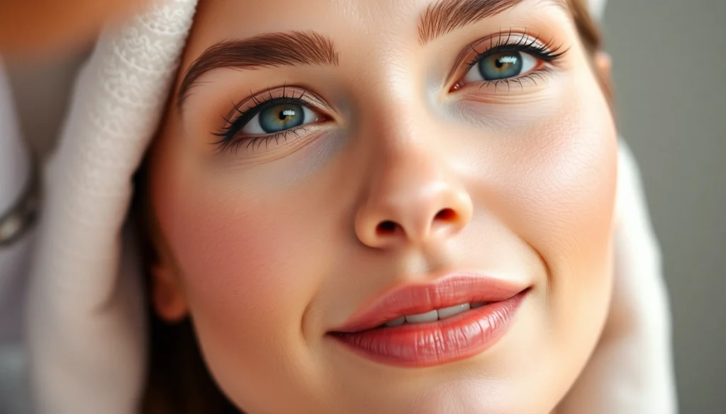 Botox Zürich: A professional administers Botox injection to a smiling woman, showcasing effective facial rejuvenation.