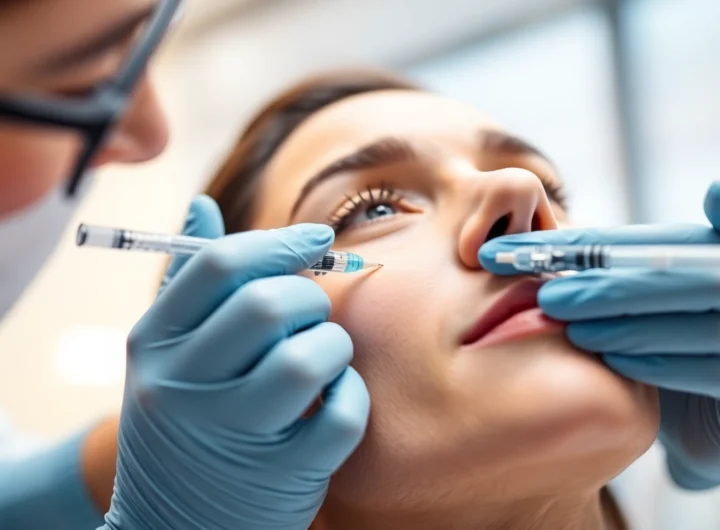 Botox Behandlung: Fachgerechte Gesichtsinjektion für glatte Haut und jugendliches Aussehen.