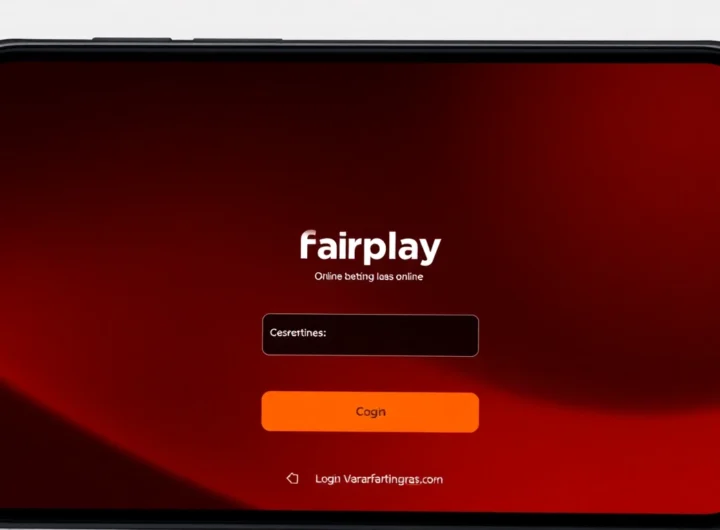 Fairplay online login interface displaying a user signing into India's premier sports betting site with bright orange and black colors for easy access.