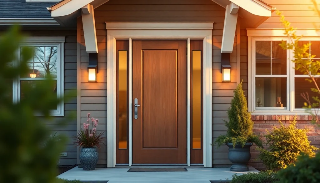 Upgrading with front door replacement: stylish entry on a modern Indianapolis home