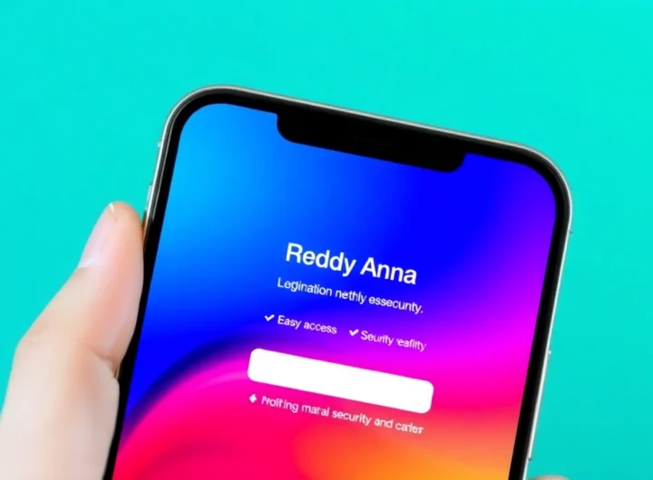 Easy Reddy Anna Login screen on a mobile device with secure portal and vibrant colors for quick access to betting platform