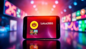 Secure Lotus365 ID login page on mobile device with sports and casino icons, highlighting fast and safe betting access for users in India.