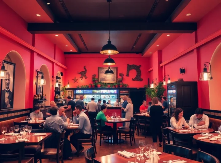 Discover authentic Greek cuisine at a vibrant restaurant showcasing traditional meals and warm