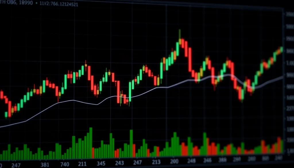 Trading view platform displaying real-time market charts and analysis for traders