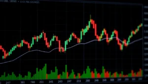 Trading view platform displaying real-time market charts and analysis for traders