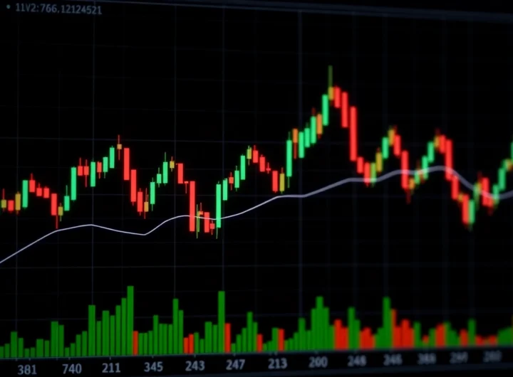 Trading view platform displaying real-time market charts and analysis for traders